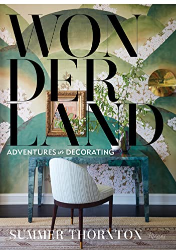 Book cover: "Wonderland" with a styled room interior scene.