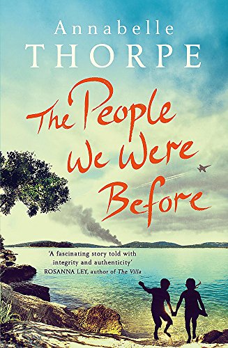 Book cover: "The People We Were Before" with beach scene and children.