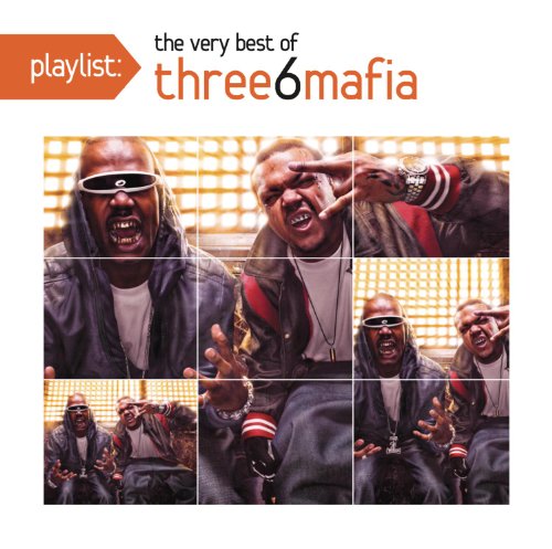 CD cover for Three 6 Mafia’s “Very Best of” featuring group members.