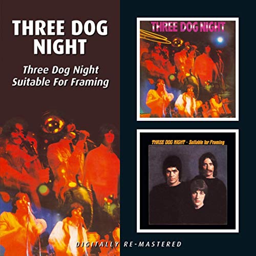 CD cover art for Three Dog Night displaying two album covers on a dark background.