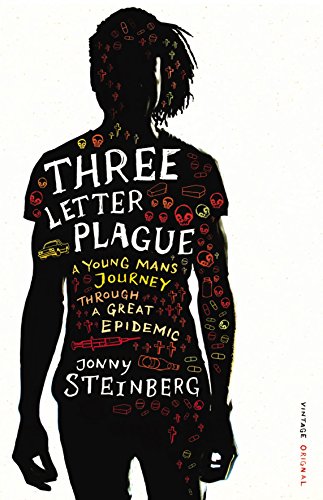 Book cover: Silhouette of a man filled with red medical symbols.