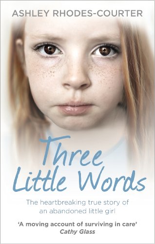Book cover: "Three Little Words" featuring a young girl’s portrait.