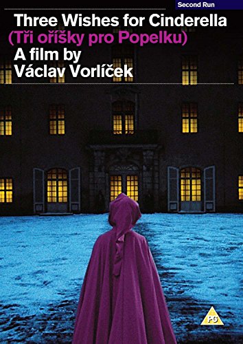 DVD cover for “Three Wishes For Cinderella” featuring a hooded figure.