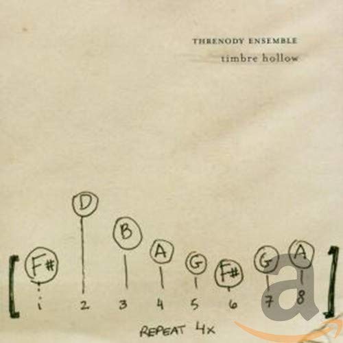 CD cover with handwritten musical notation and the title "Timbre Hollow".