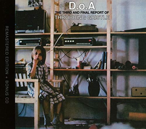 CD cover: child sitting before shelves with vintage audio equipment.