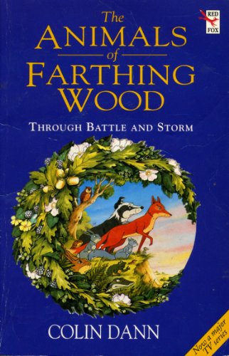 Book cover: "Through Battle And Storm" featuring woodland animals in foliage.