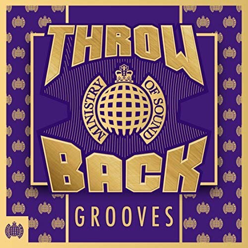 CD cover with gold text reading "Throwback Grooves" and Ministry of Sound logo.