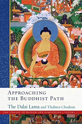 Book cover depicting Buddha in a colorful, traditional Tibetan painting style.