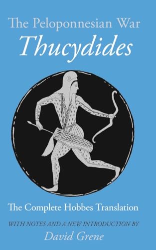 Book cover: "The Peloponnesian War" by Thucydides, with ancient Greek warrior illustration.