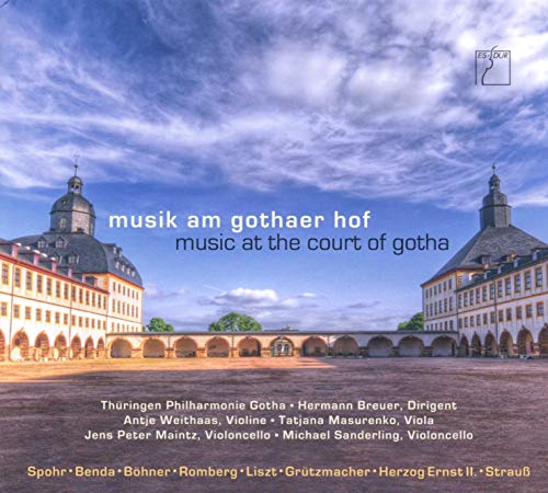 CD cover featuring a stately palace courtyard under a blue sky.