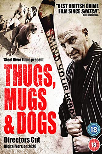 DVD cover featuring a man, dogs, and a bloodied baseball bat.
