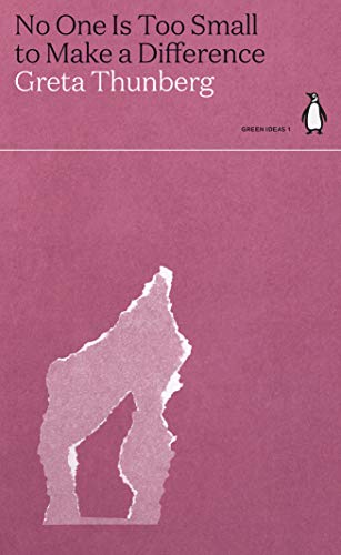 Book cover with pink background, iceberg illustration, and a penguin.
