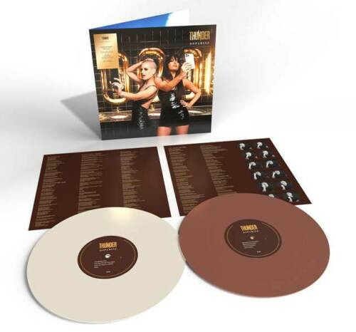 Thunder - Dopamine" vinyl record with album cover, inserts, and two discs.