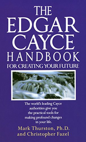 Book cover: "The Edgar Cayce Handbook" with a waterfall image.