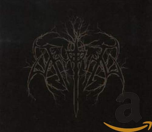 Black CD cover with intricate, dark grey tree and skull design.