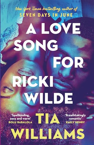 Book cover featuring two people in close-up with blue lighting.