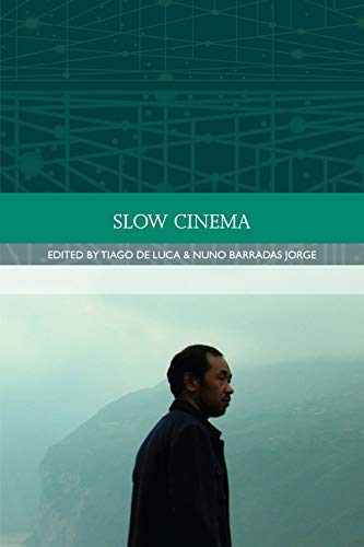 Book cover for “Slow Cinema” featuring a man looking out at a landscape.