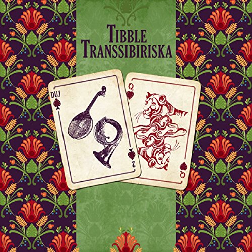 Vinyl record cover with floral pattern and playing card imagery.