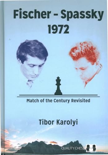 Book cover: Fischer-Spassky 1972, with portraits of both chess players.