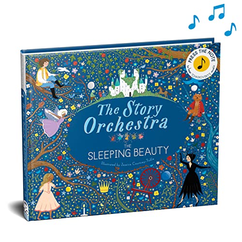 The Story Orchestra: The Sleeping Beauty book cover with whimsical illustrations of fairy tale characters.