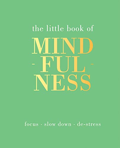 Green book cover with large yellow text reading "MINDFULNESS".