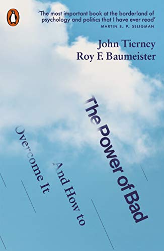Book cover: "The Power of Bad" with a cloudy blue sky background.