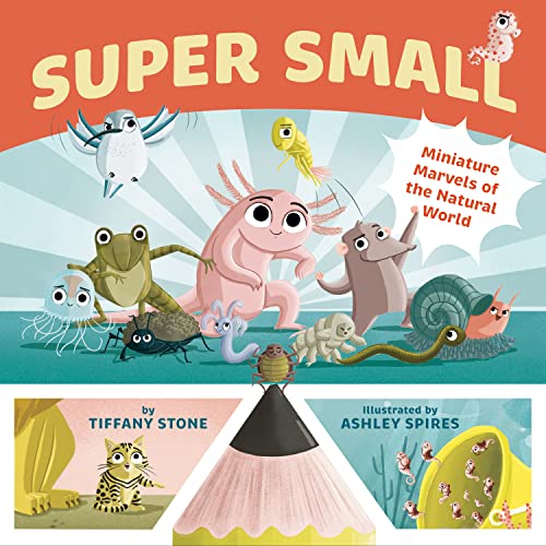 Book cover featuring illustrated small animals—frogs, insects, and sea creatures.