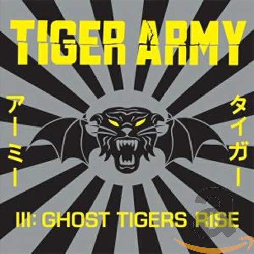 Tiger Army album cover: tiger head with wings against a striped background.