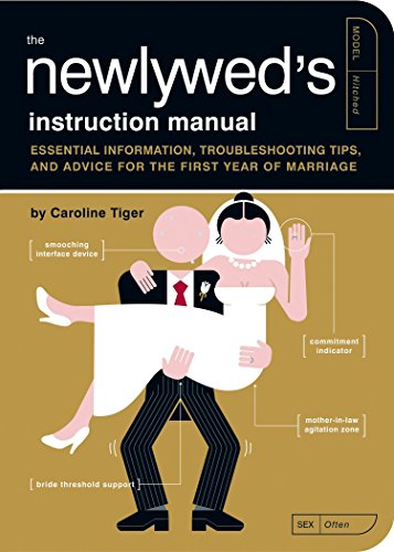 Book cover featuring a stylized illustration of a groom carrying a bride.