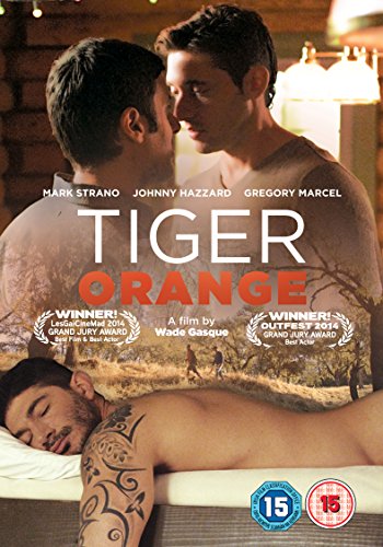 DVD cover for "Tiger Orange" featuring two men in intimate poses.