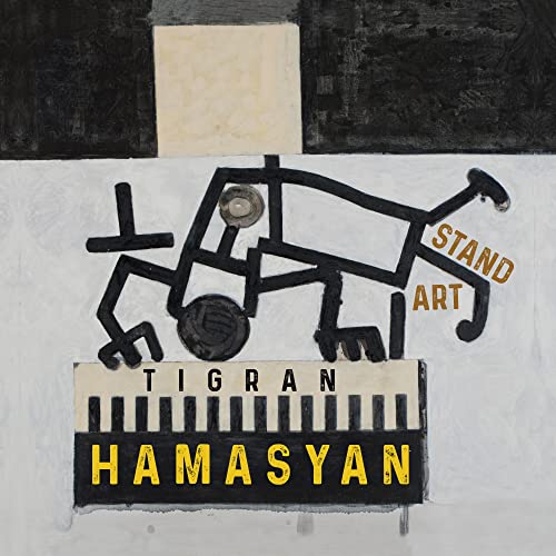 CD cover for Tigran Hamasyan’s “StandArt” with abstract black and white art.