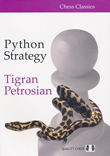 Book cover: "Python Strategy" with a snake coiled around a chess piece.