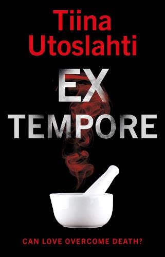 Book cover: "Ex Tempore" with red text, mortar and pestle image.