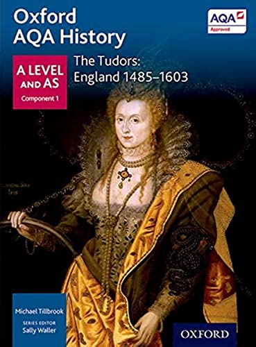 Textbook cover featuring a portrait of Queen Elizabeth I against a dark blue background.