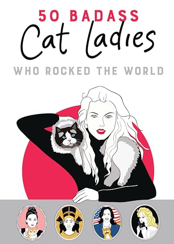 Book cover featuring a woman holding a cat, with portraits below.