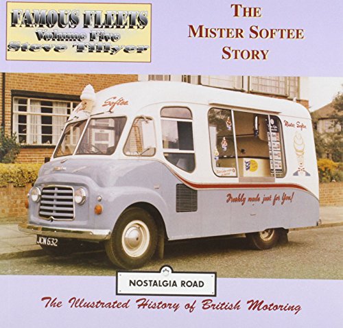 Vintage Mr Softee ice cream van on a residential street, book cover.