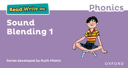 Read Write Inc. Phonics Sound Blending Book 1 cover featuring a boy sitting cross-legged.