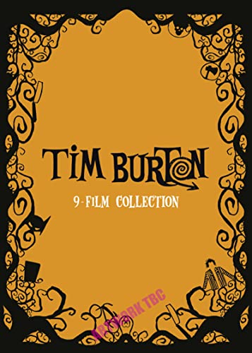 DVD cover for Tim Burton’s 9-Film Collection, orange and black design.