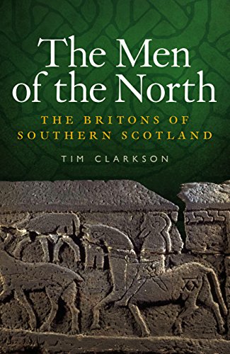 Book cover titled The Men of the North featuring ancient stone carvings of riders.