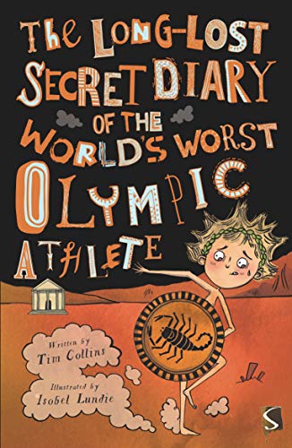 Book cover: cartoon athlete with shield, ancient temple in background.