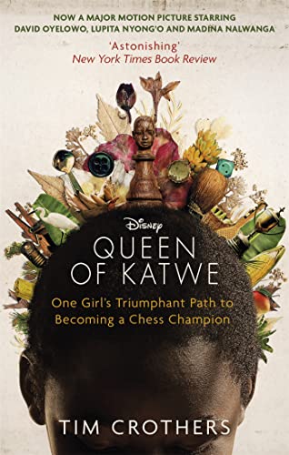 Book cover featuring a young Black girl with chess pieces and fruit imagery.