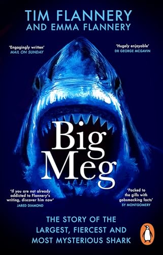 Book cover featuring a close-up of a Megalodon shark’s open mouth.