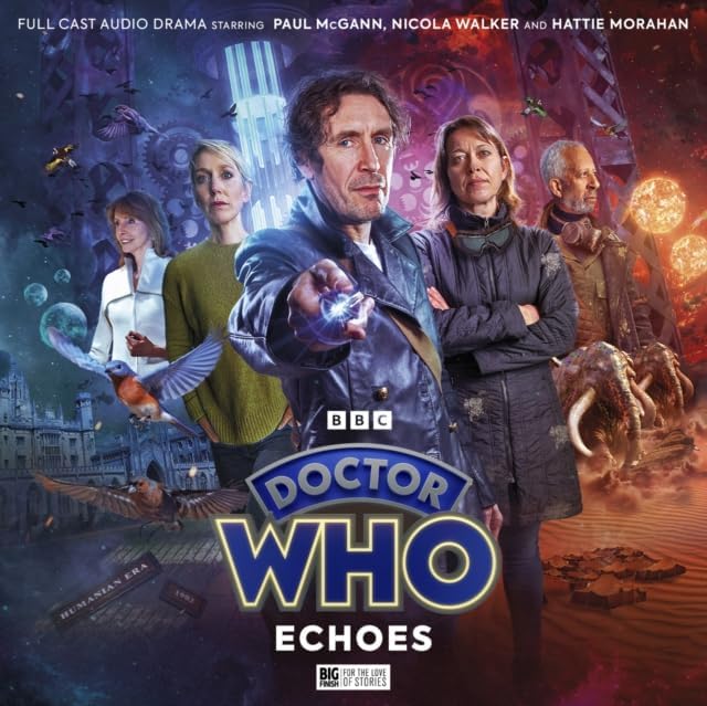 Doctor Who cover featuring the Eighth Doctor and companions in a cityscape.