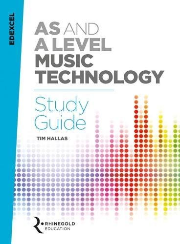 Edexcel Music Technology study guide cover with colorful waveform graphic.
