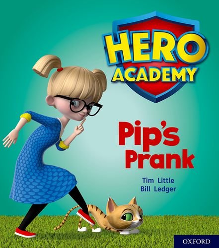 Book cover: girl about to prank a cat with a yarn tail.