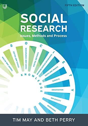 Book cover for "Social Research" fifth edition, with a circular diagram.