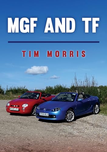 Book cover featuring two red and blue MG roadsters in a field.