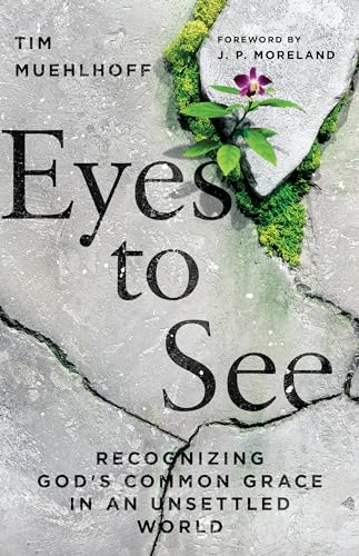 Book cover with large text “Eyes to See” and a small pink flower.