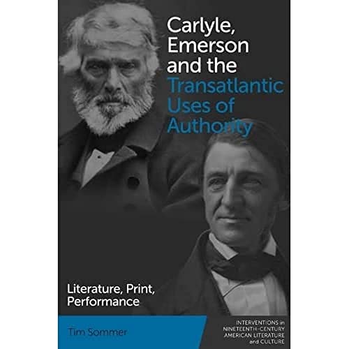 Book cover featuring portraits of two bearded 19th-century men, Carlyle and Emerson.