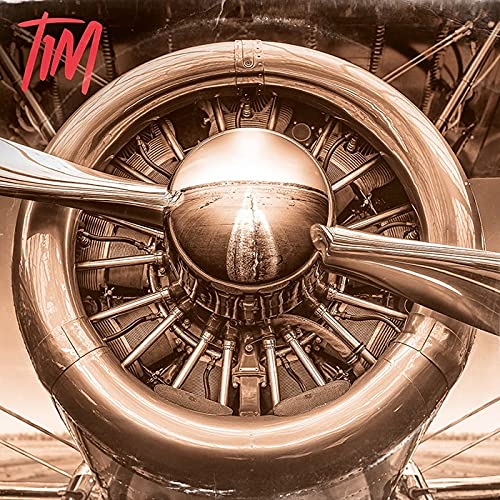 CD cover featuring a close-up of a vintage airplane engine.